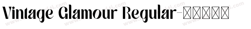 Vintage Glamour Regular字体转换